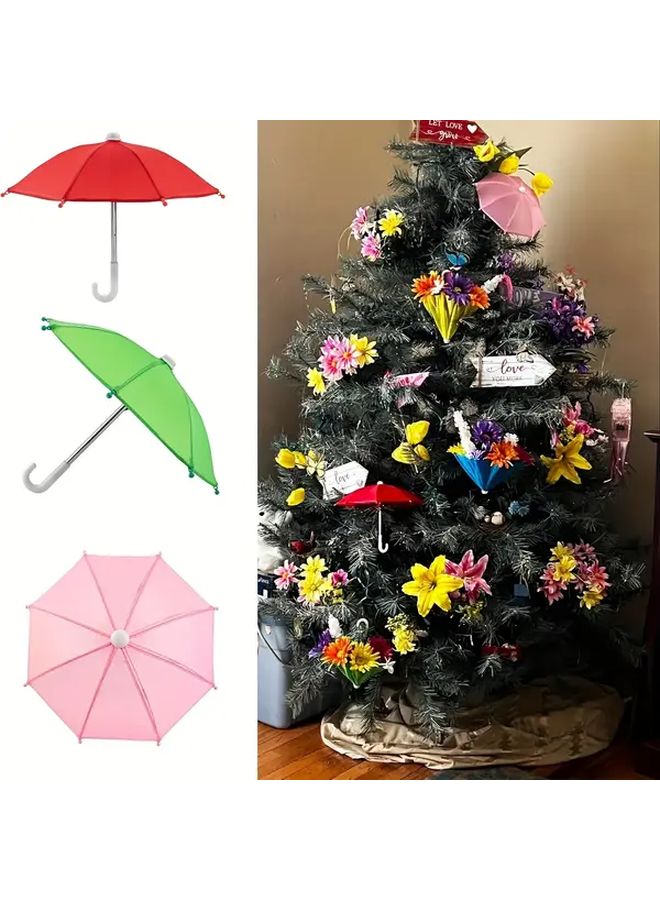 White Doll Umbrella Floral Canopy Sturdy Iron Multi Color Options American Doll Accessory - Image 5