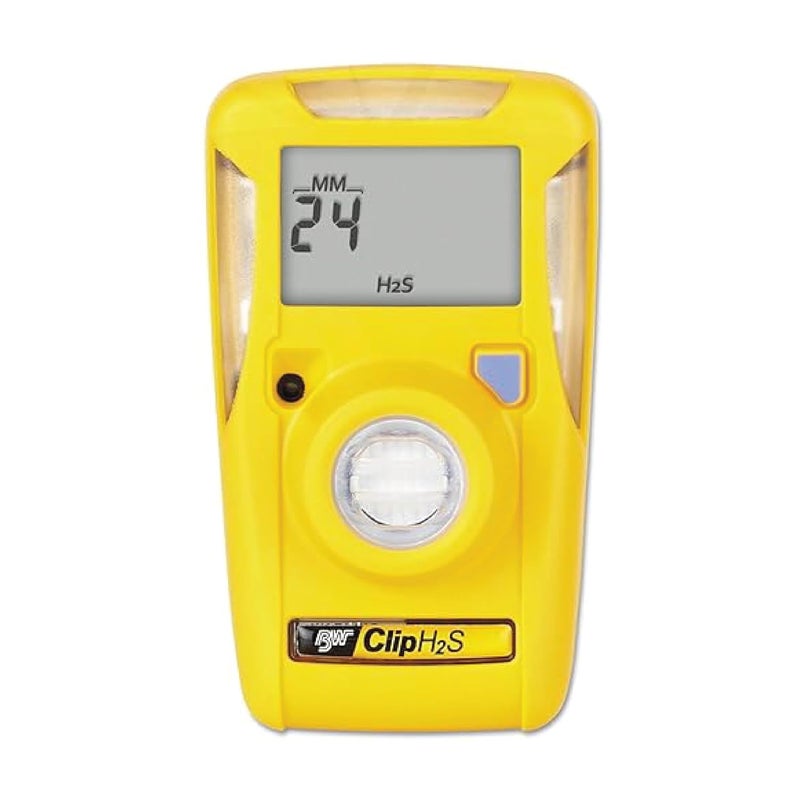 BW Technologies /Honeywell Analytics BWC2-H BW Clip Single-Gas Detector, Hydrogen Sulfide (H2S), Yellow - Image 1