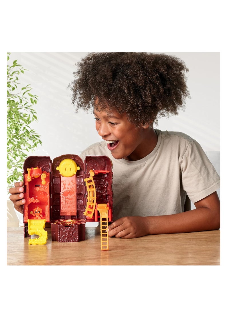 Treasure X Lost Lands Skull Island Lava Tower Micro Playset, 15 Levels Of Adventure. Survive The Traps And Discover 2 Micro Sized Action Figures  - Image 4