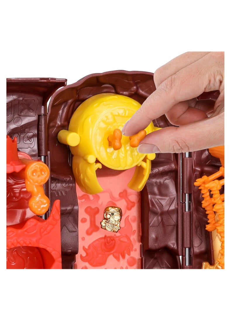 Treasure X - Lost Lands Skull Island Lava Tower Micro Playset, 15 Levels Of Adventure. Survive The Traps And Discover 2 Micro Sized Action Figures - Image 1