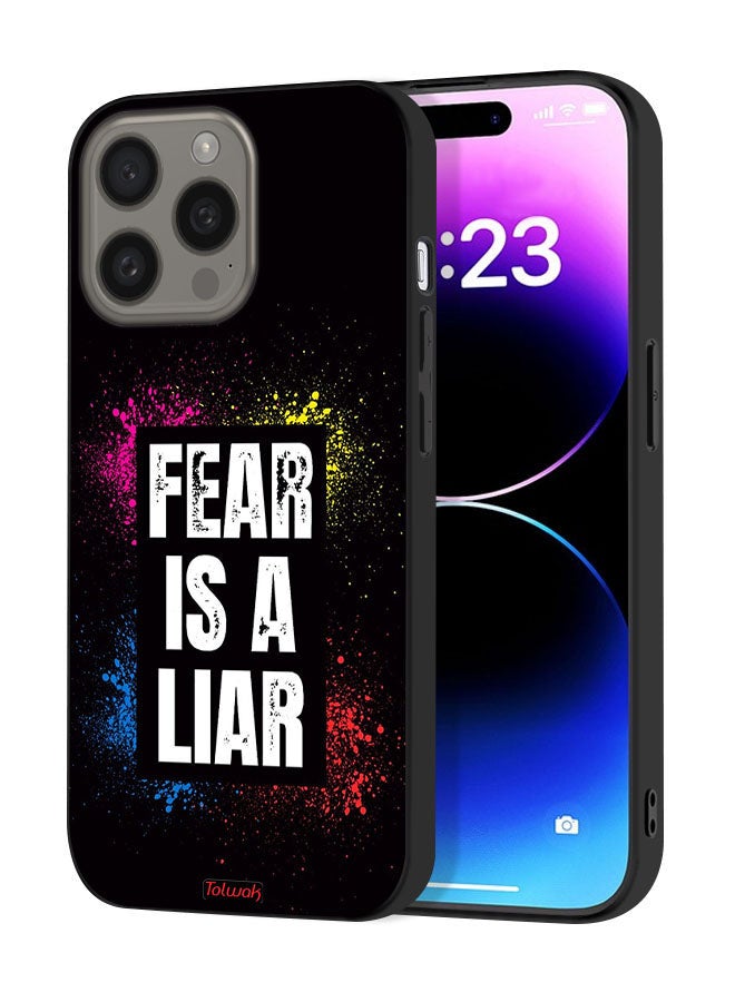 Tolwak Apple iPhone 15 Pro Max Protective Case Cover Fear Is A Liar - Image 1