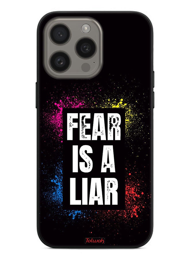 Tolwak Apple iPhone 15 Pro Max Protective Case Cover Fear Is A Liar - Image 2