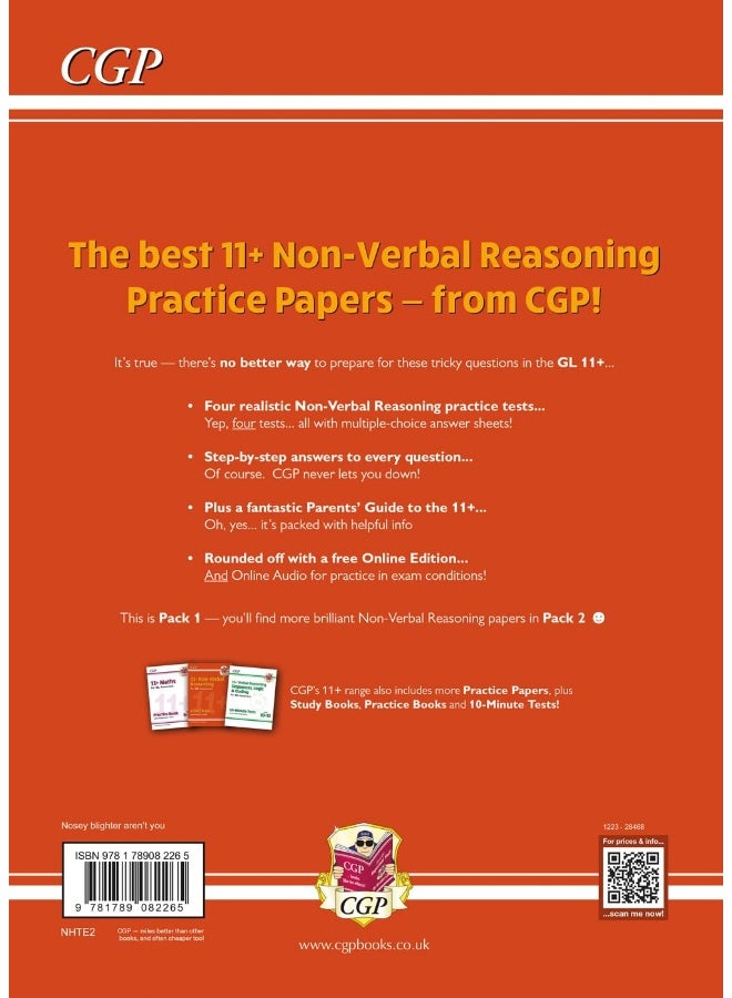 11+ GL Non-Verbal Reasoning Practice Papers: Ages 10-11 Pack 1 (inc Parents' Guide & Online Ed) - Image 2