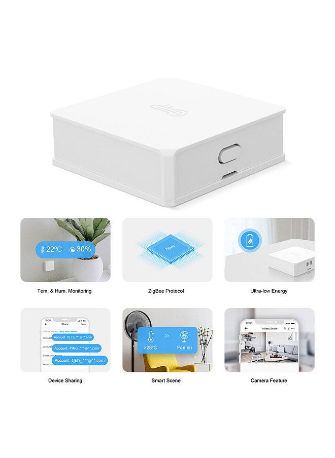 SNZB-02 ZigBee Temperature And Humidity Sensor Real Time Low-battery Notification Works with SONOFF ZigBee Bridge eWeLink APP Remote Control