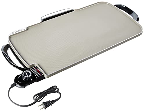 Presto! Presto 07062-22-Inch Ceramic Removable Handles Electric Griddle, Grey Ceramic - Image 3