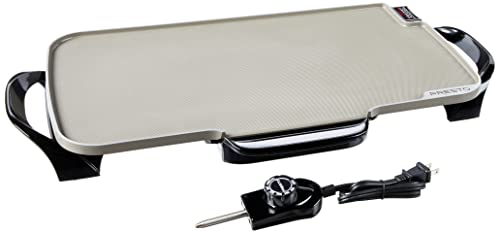Presto! Presto 07062-22-Inch Ceramic Removable Handles Electric Griddle, Grey Ceramic - Image 1