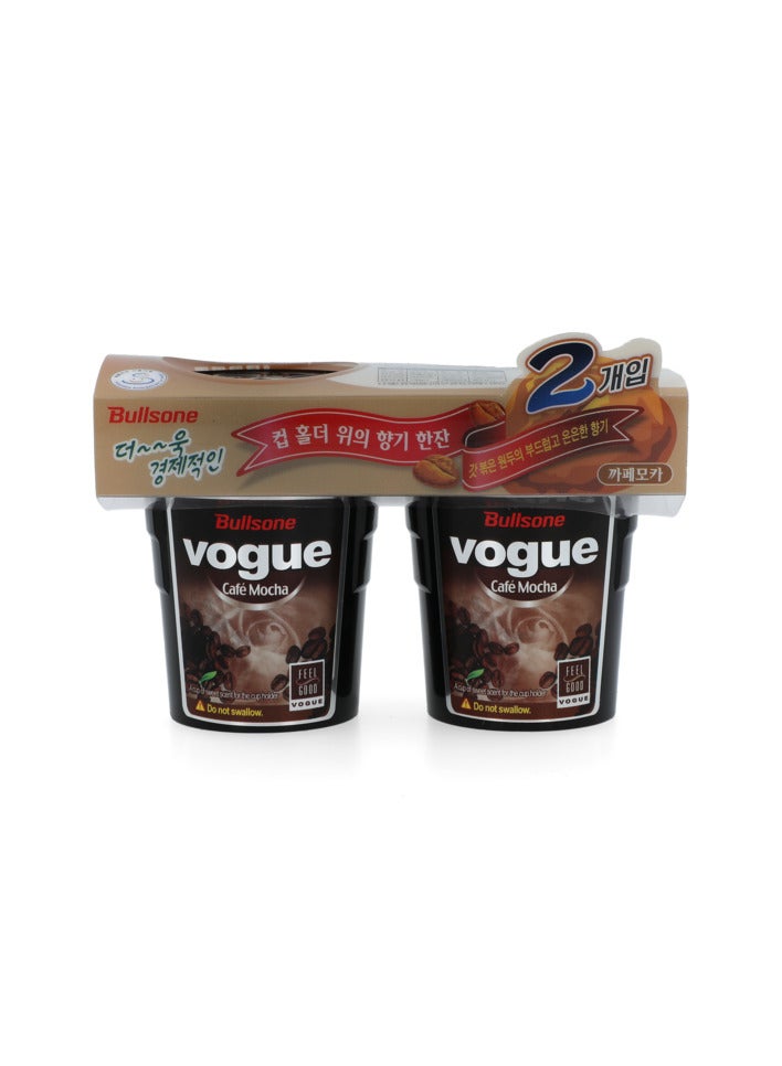 Bullsone 2-Piece Vogue Cafe Mocha Scented  Cup Holder Type Car Air Freshener 130g - Image 1