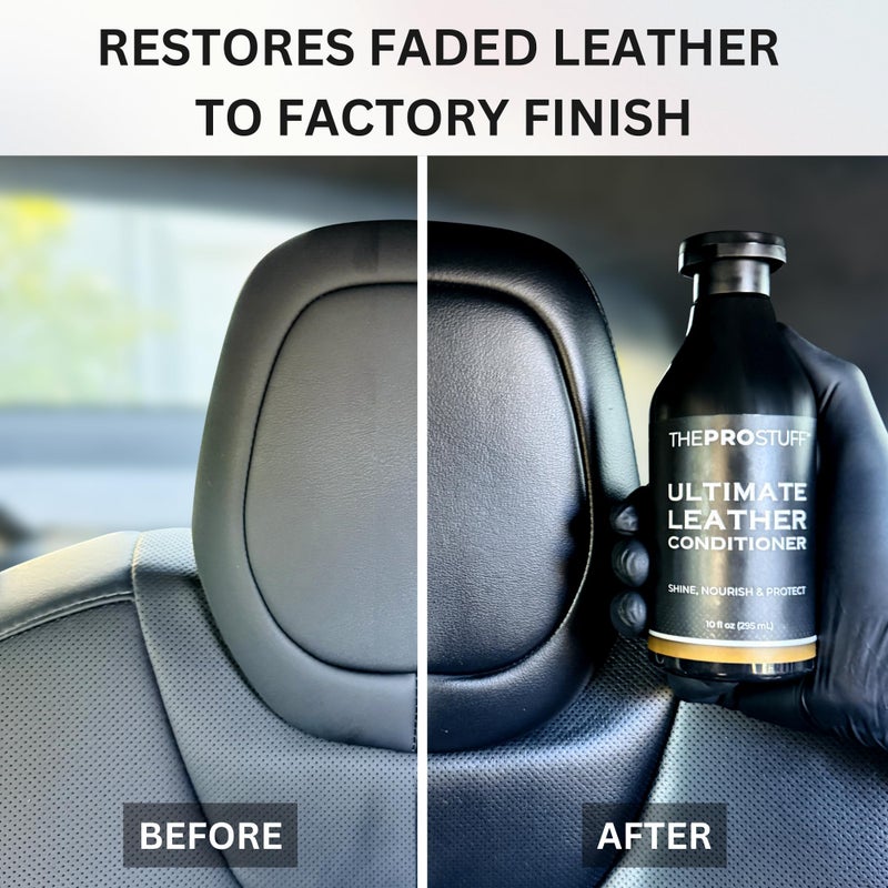 The Pro StuffÂ® Auto Leather Conditioner for Car Interior & Seats | Leather Protector & Repair Treatment | Shine & Protect | Easy Apply, No-Residue Clear Formula | Leather Care for Couch, Jacket, Shoe - Image 2