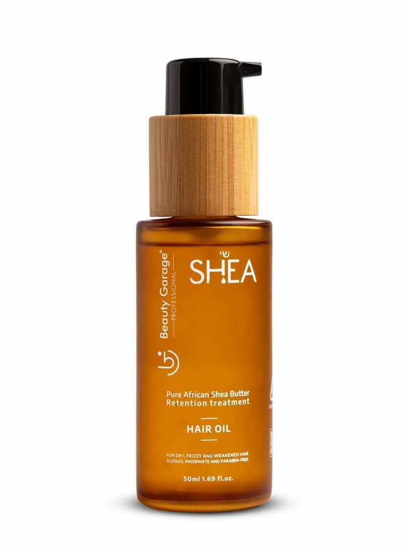 Beauty Garage Pure African Shea Butter Retention Treatment Hair Oil 50ml…  - Image 1