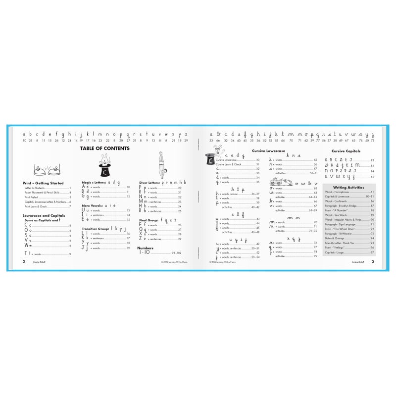 Learning Without Tears, Cursive Kickoff, Student Workbook, Age 7+, 2nd Grade+, Print and Cursive Handwriting Practice, Writing Book, School & Home, Language Arts, Tutoring - Image 2