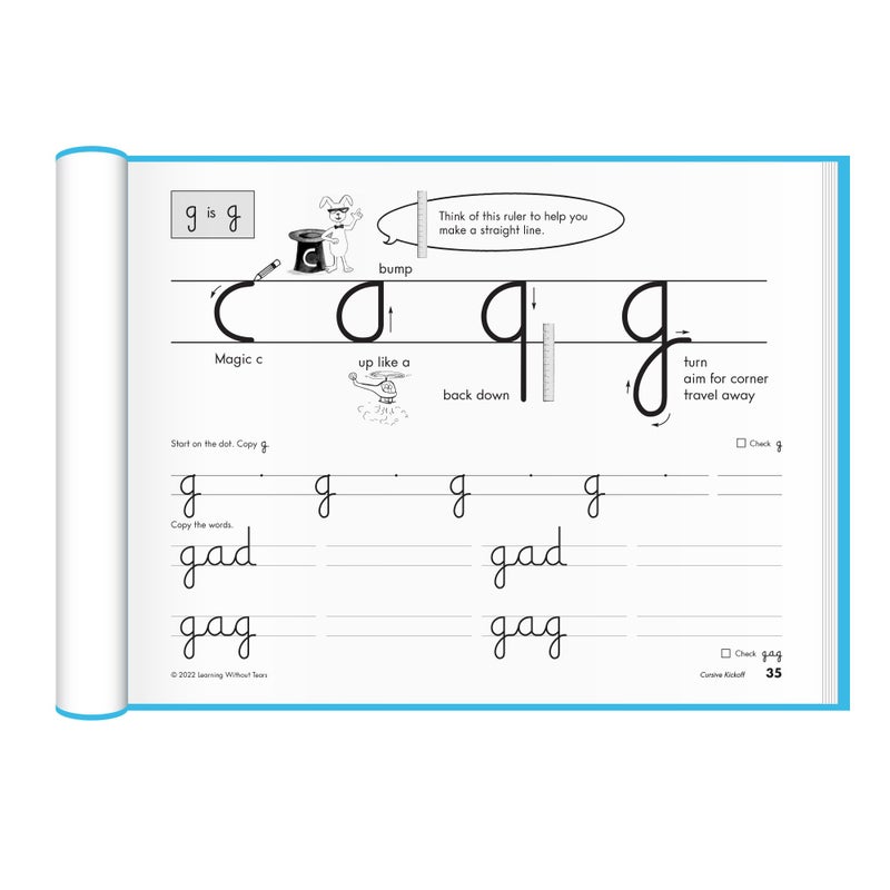 Learning Without Tears, Cursive Kickoff, Student Workbook, Age 7+, 2nd Grade+, Print and Cursive Handwriting Practice, Writing Book, School & Home, Language Arts, Tutoring - Image 3