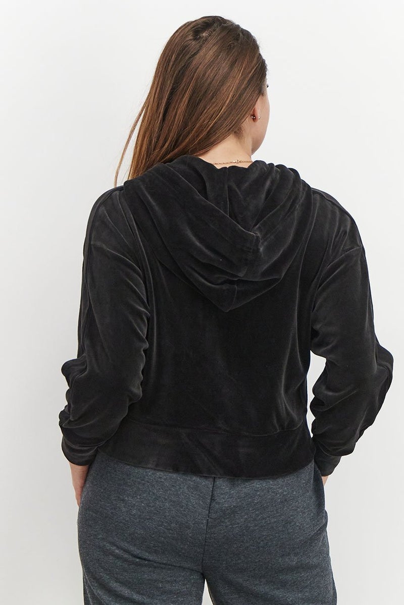 PUMA Women Sports Fit Long Sleeves Outdoor Hoodie, Black  - Image 3