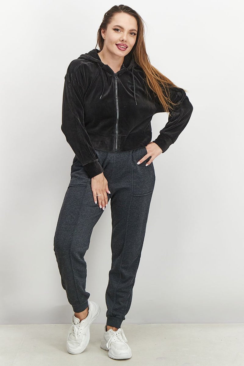 PUMA Women Sports Fit Long Sleeves Outdoor Hoodie, Black  - Image 2