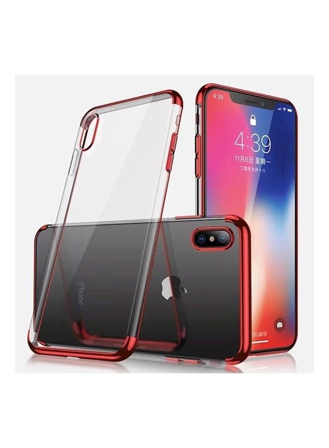 Loquat Protective Case Cover For Apple iPhone Xs Max Red/Clear - Image 1
