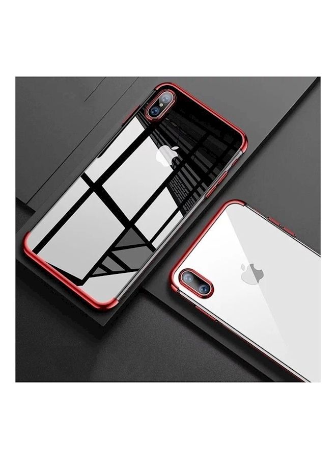 Loquat Protective Case Cover For Apple iPhone Xs Max Red/Clear - Image 2