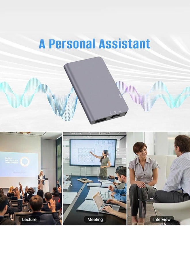 64GB Sound Recorder Voice Recorder HD , Noise Reduction Ultra Long Standby , Sound Activated Recorder with HIFI MP3 Player Voice Recorder - Image 2