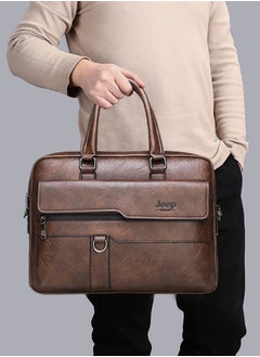 TAPIT Mens Messenger Bag Leather 15 Inches Laptop Briefcase Large Laptop Bag Satchel Crossbody Bag  - Image 5