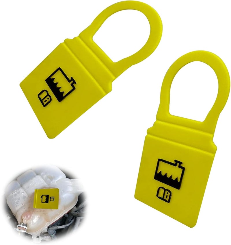 GolTHd 2PCS Coolant Reservoir Cap, Compatible with Chrysler Dodge Jep Ram, Engine Coolant Recovery Tank Cap Replaces 55111074AA 55111074AB 52079331 54201 Set product combo compatible - Image 1