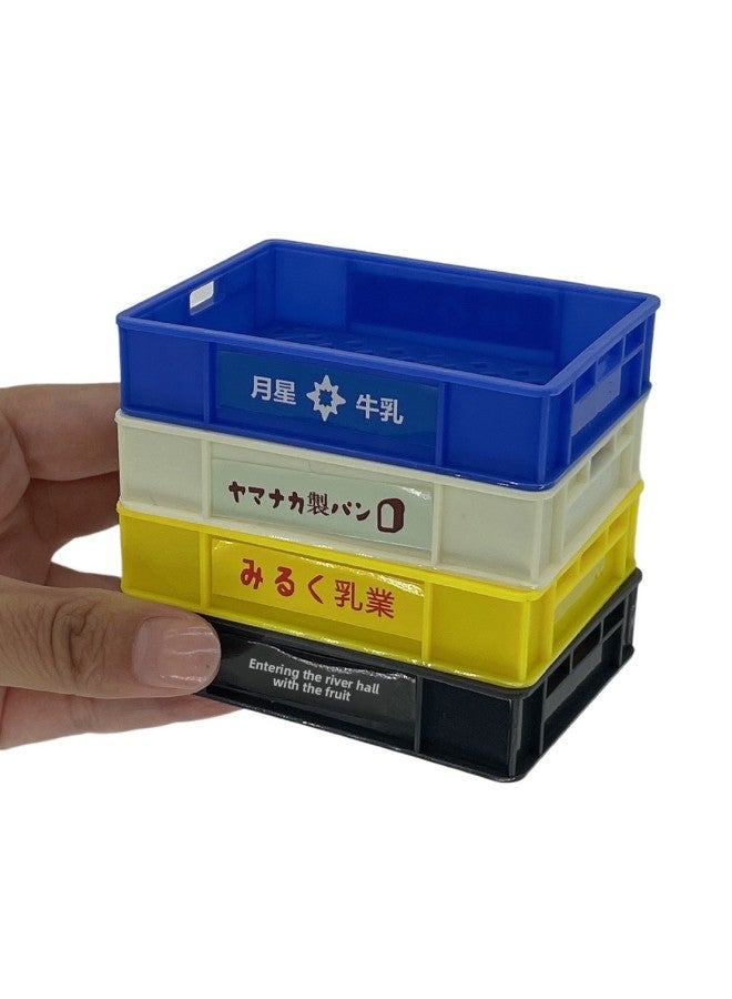 Miniature Food Play Bread Basket Beverage Frame Storage Basket Simulation Desktop Mini Decoration Shooting Props Play House Toys-Color:White One  - Image 3