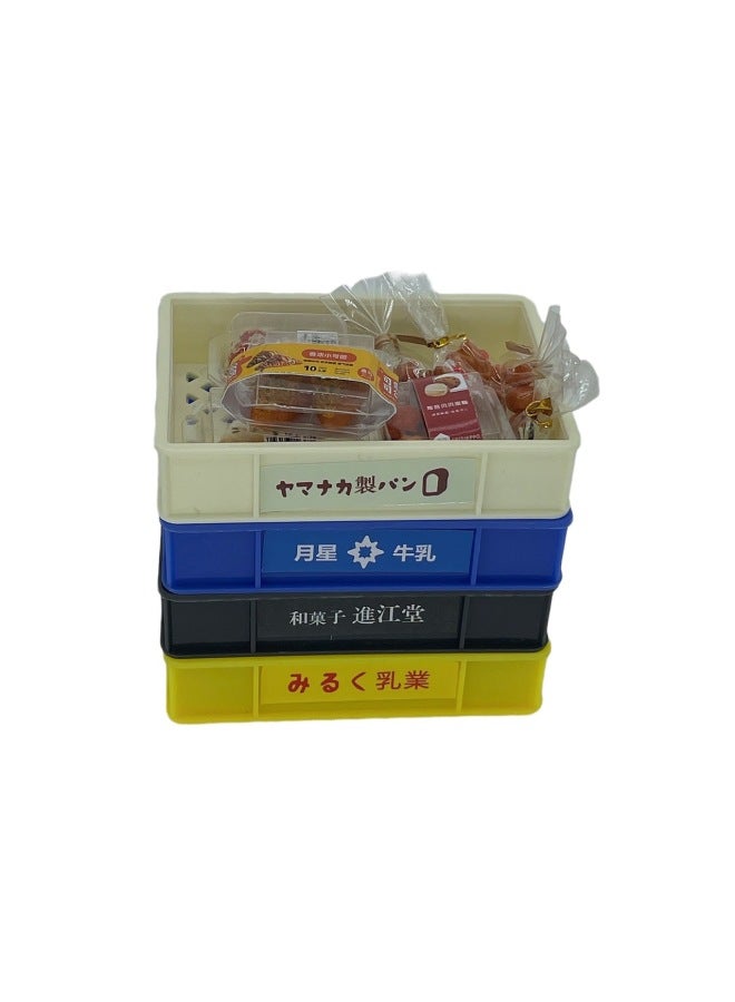 Miniature Food Play Bread Basket Beverage Frame Storage Basket Simulation Desktop Mini Decoration Shooting Props Play House Toys-Color:White One  - Image 4
