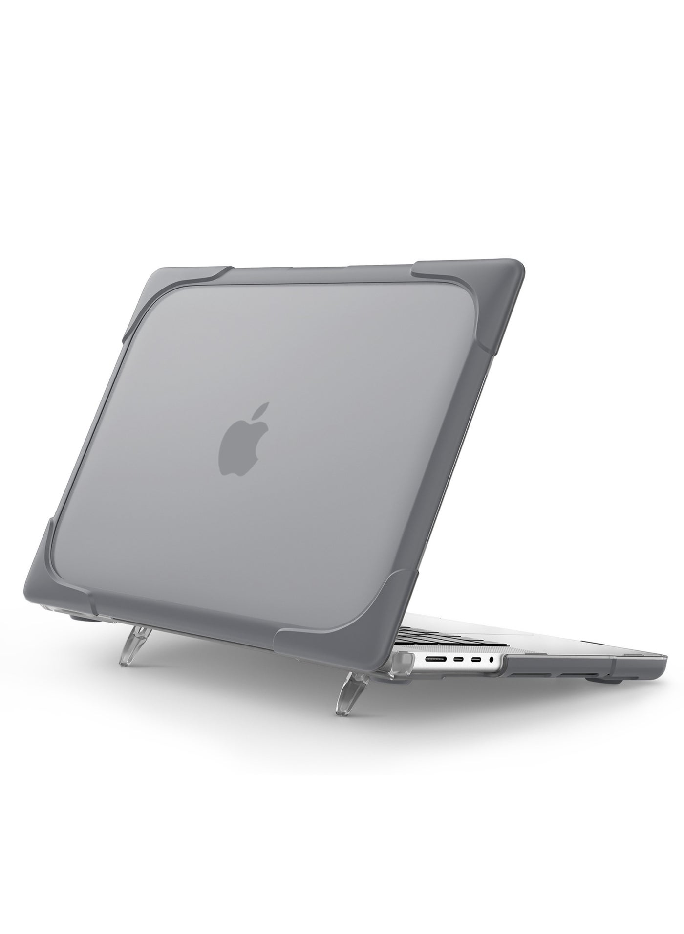 Rock Pow MacBook Pro 14.2/14 Inch Case 2023/2021 Release A2779 / A2442 with M2 M1 Pro/Max Chip Heavy Duty Hard Shell Dual Layer Protective Cover with Fold Kickstand for MacBook Pro