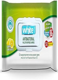 White White anti-bacterial wipes 50pcs 