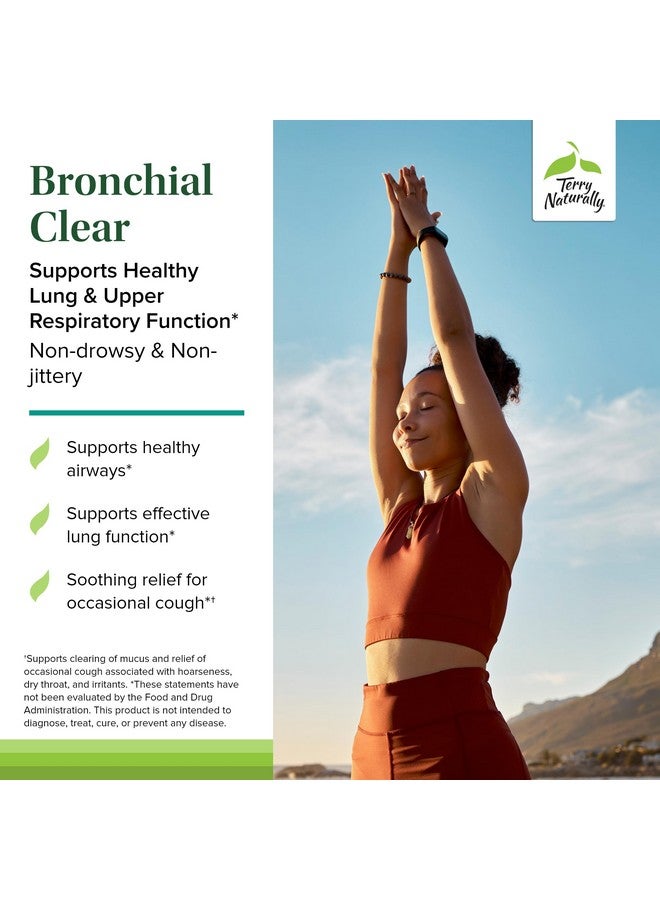 Terry Naturally Terry Naturally Bronchial Clear - 3.4 fl oz Syrup - Supports Healthy Lung & Upper Respiratory Function - Non-Drowsy, Non-Jittery Formula - Non-GMO, Vegan, Gluten Free - 20 Servings  - Image 3