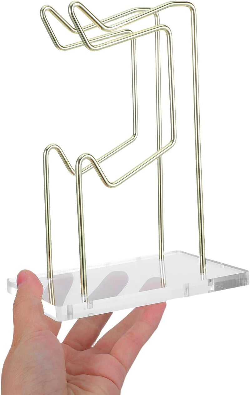 Gaming Controller Holder Acrylic Stand with Iron Base, Wide Compatibility and Space-saving Design, Modern Minimalist Game Controller Stand for Gamer Room or Party - Image 4