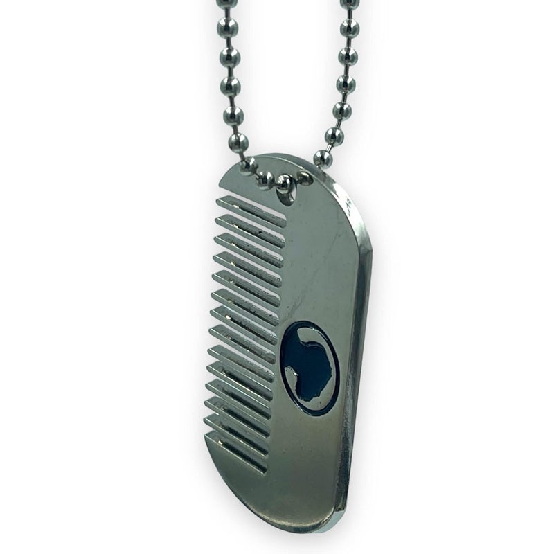 Beard of God Dog Tag Beard Comb Necklace or Keychain  Functional Jewelry For Him by Beard of God