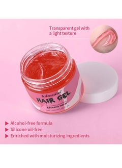 lakerain Hair Gel for Curly Hair, Extreme Hold Hair Gel, Styling Gel for Thick, Curly Hair, Travel Size, Strawberry-Flavored Braid Gel  - Image 3