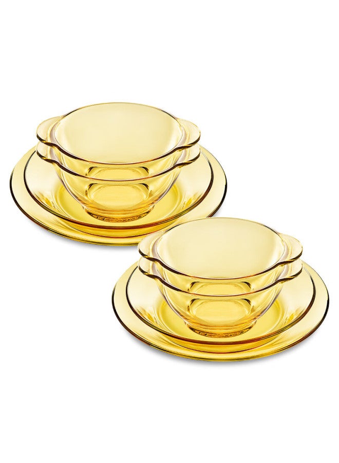 Visions Corning Dinnerware Set, Pyrex Heat-resistant Glass Set, 8-piece Set, 8-ov - Image 5