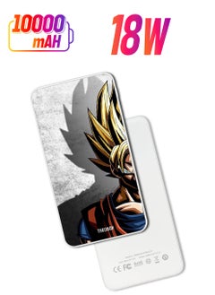 10,000 mAh Super Fast Charging Ultra Compact Power Bank with Quick Charge & Power Delivery, Portable Charger For iPhone and Android Dragon Ball Z