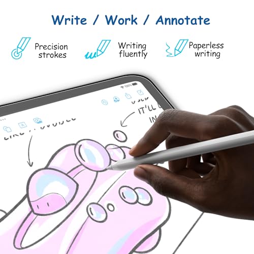 Xiron 2 PACK Paper Screen Protector for iPad Air 5th/4th Generation, iPad Pro 11 inch (2022/2021/2020/2018), Matte PET Film for iPad Air 5/4(10.9"), Write and Draw Like on Paper, Anti-Glare Screen Protector - Image 4