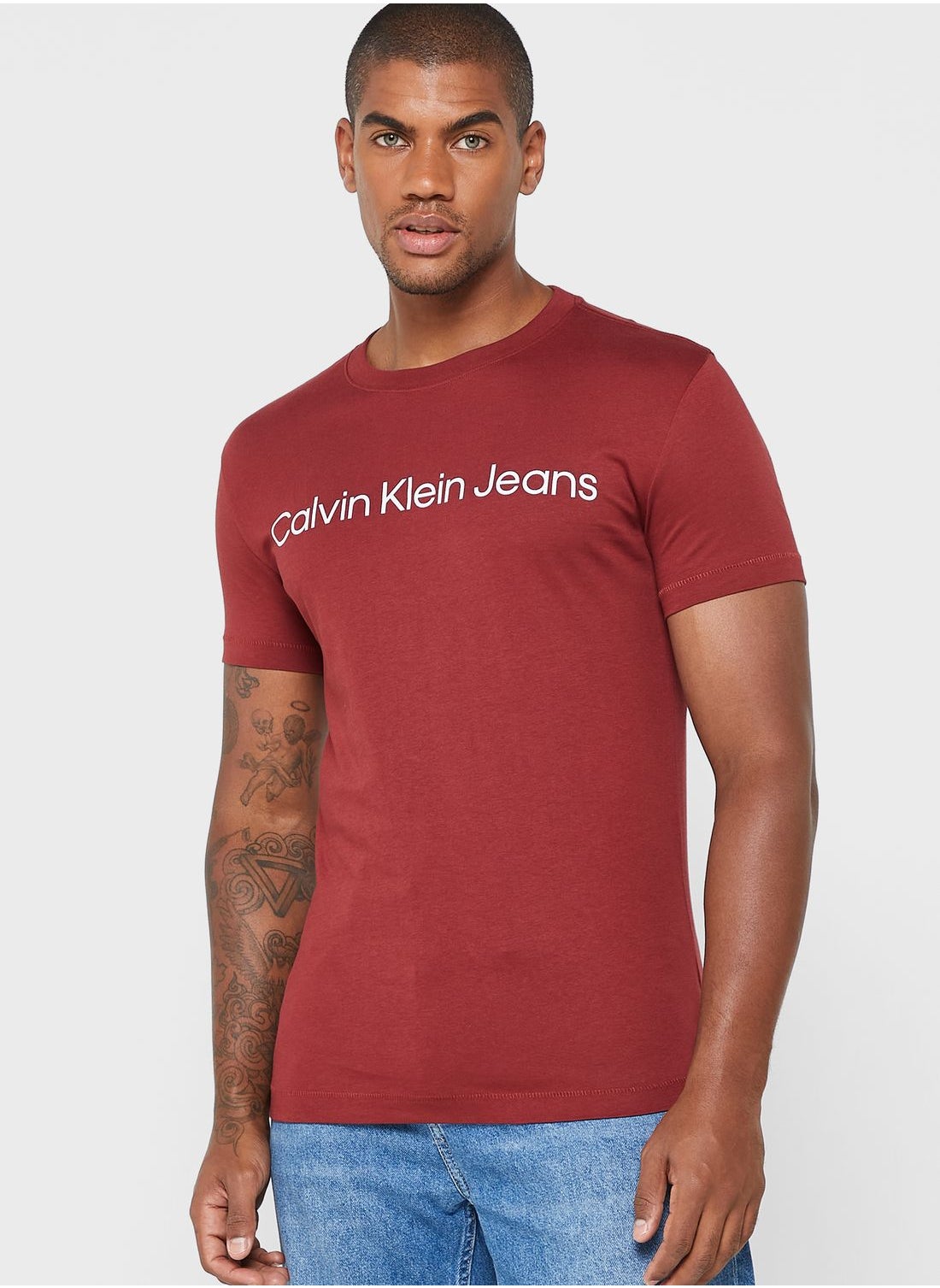 calvin klein red t shirt