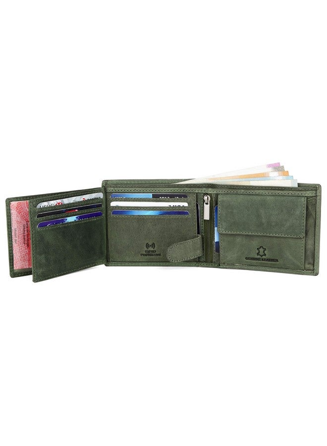 WildHorn Wildhorn India Oliver Green Leather Men's Wallet (WH7311GREEN) - Image 4