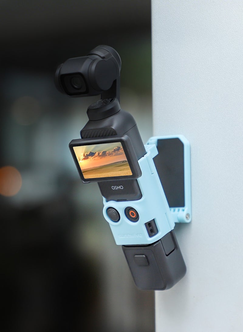 SUNNY LIFE Dedicated Magnetic Mount Stand Compatible with DJI Osmo Pocket 3, Upgraded Pocket3 Accessories Adapter Clamp Magnet Suction Case Holder on Desktop, Vertical Surface, 180° Adjustable Handle, WITH 2 Lens Protector + 2 LCD Screen Protector - Image 2