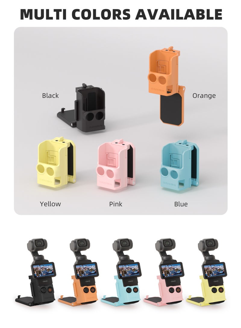 SUNNY LIFE Dedicated Magnetic Mount Stand Compatible with DJI Osmo Pocket 3, Upgraded Pocket3 Accessories Adapter Clamp Magnet Suction Case Holder on Desktop, Vertical Surface, 180° Adjustable Handle, WITH 2 Lens Protector + 2 LCD Screen Protector - Image 1