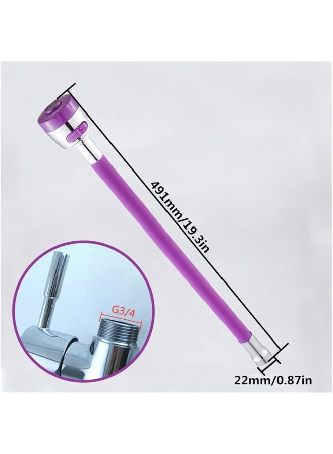 Panvil 360° Rotatable Sink Faucet Sprayer – Anti-Splash Nozzle Head with Flexible Hose – Tap Booster & Water-Saving Extension Tube for Kitchen Sink and Bathroom - Image 3