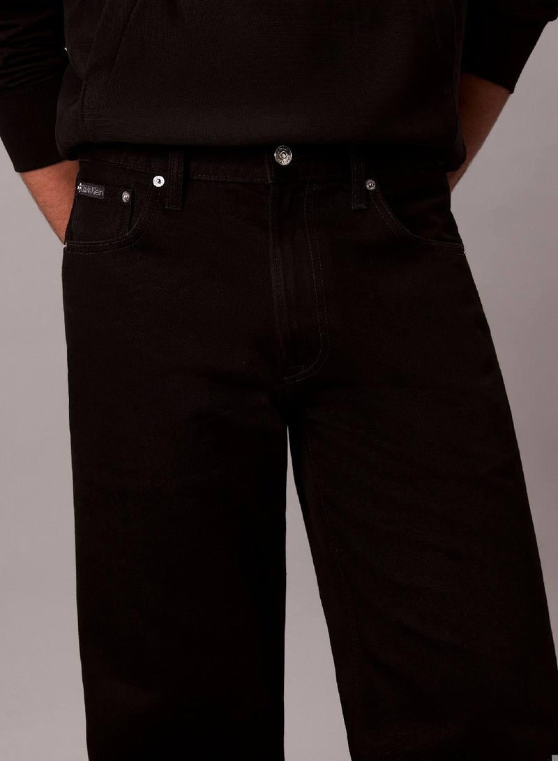 كالفن كلاين جينز بنطال جينز مستقيم بنمط التسعينات - Image 2