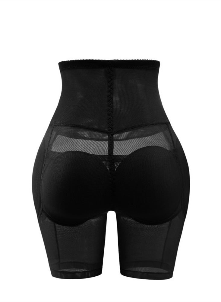 High-Waisted Pull-In Toning Boxers Black