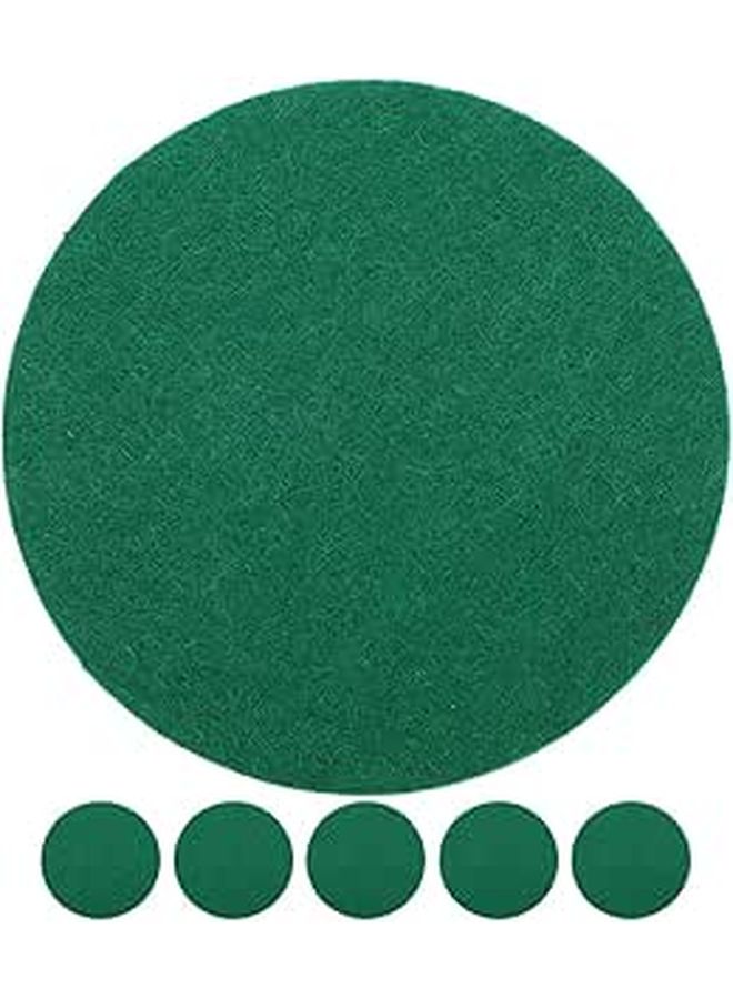6pcs 74mm Green Self Adhesive Air Hockey Pads Replacement Kit for Game Table Accessories - Image 1