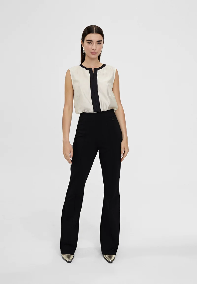 Lola Casademunt Two-tone top with vents
