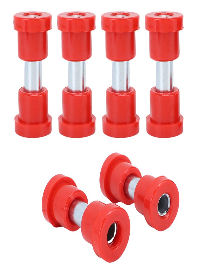Spring Bushing Kit 70291G01 Metal Polyurethane Golf Cart Leaf Spring Shackle Bushing Sleeves Replacement for Club Car DS 1981 Onwards Red - Image 1