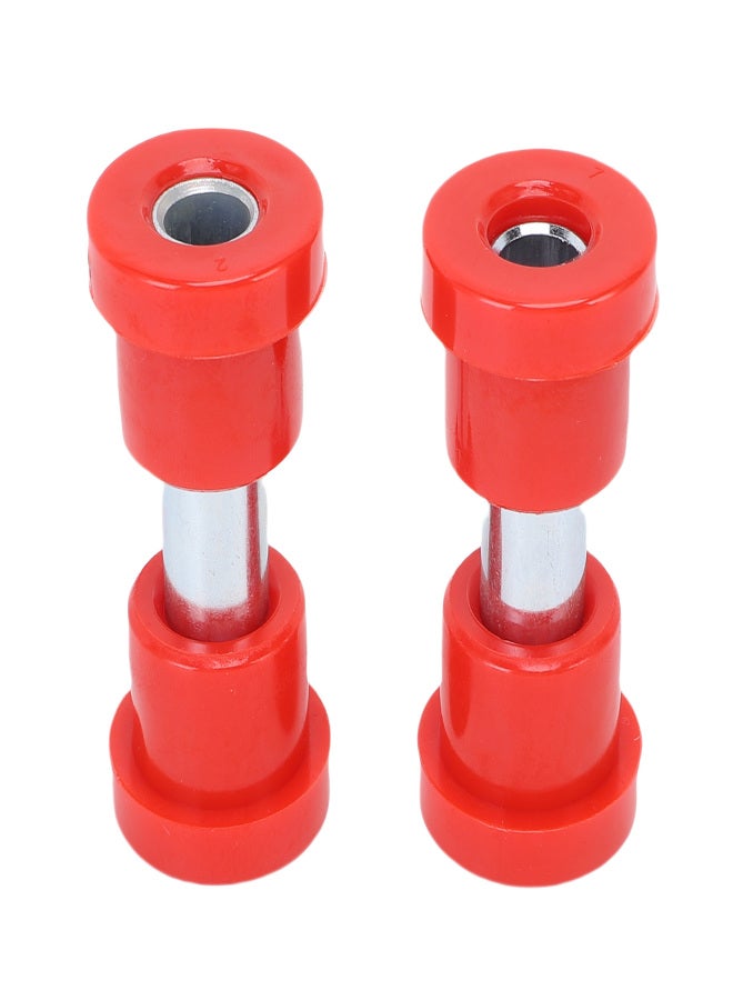 Spring Bushing Kit 70291G01 Metal Polyurethane Golf Cart Leaf Spring Shackle Bushing Sleeves Replacement for Club Car DS 1981 Onwards Red - Image 4