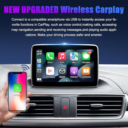 HMYC Mazda Type-C Wireless Carplay Retrofit Kit, TK78-66-9U0C OEM Media Hub to MZD Connect System, Compatible with Mazda 2/3/6/CX3/CX5/CX9/MX5 2015-2020 (Only Supporting Wireless Carplay, NO Android Auto) - Image 3