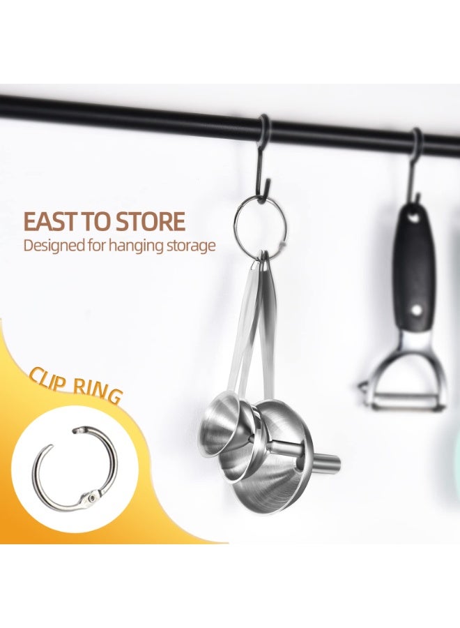 GNAFOTU Funnel Set, 3 Piece Long Handle Stainless Steel Mini Metal Funnel for Transferring Oil, Lightweight, Multipurpose - Image 2