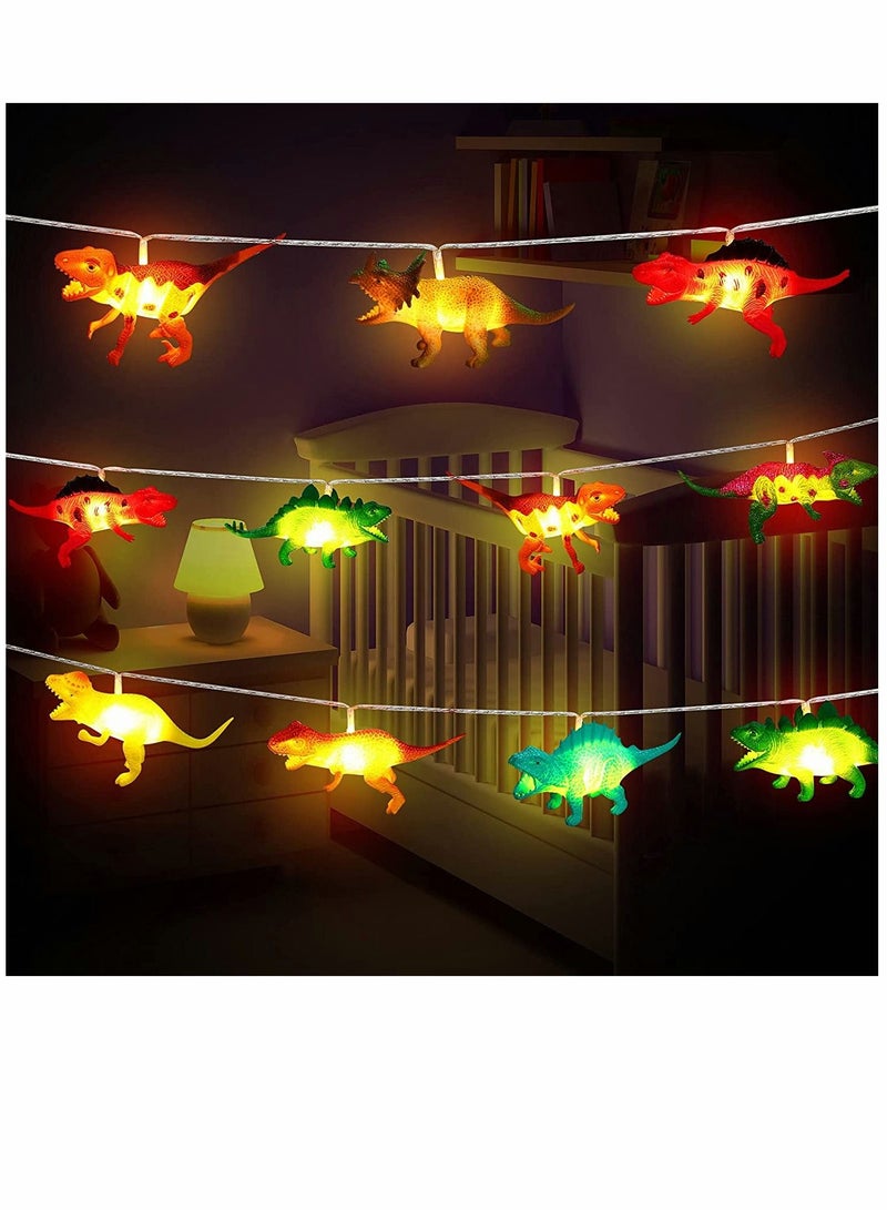 سيوسي 20 LED ديناصور سلسلة أضواء 9.8 قدم ديناصور ديكور غرفة للأولاد مصباح ديناصور لوازم حفلات الكريسماس ديناصور تعمل بالبطارية للخيمة حديقة الفناء ديكور شجرة عطلة - Image 1