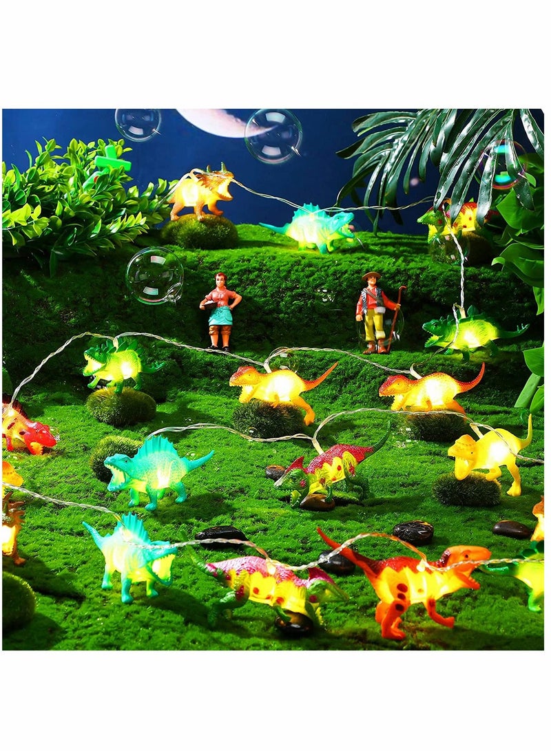 سيوسي 20 LED ديناصور سلسلة أضواء 9.8 قدم ديناصور ديكور غرفة للأولاد مصباح ديناصور لوازم حفلات الكريسماس ديناصور تعمل بالبطارية للخيمة حديقة الفناء ديكور شجرة عطلة - Image 5