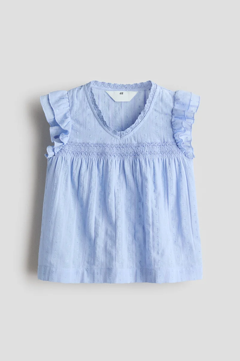 H&M Flutter-sleeved blouse