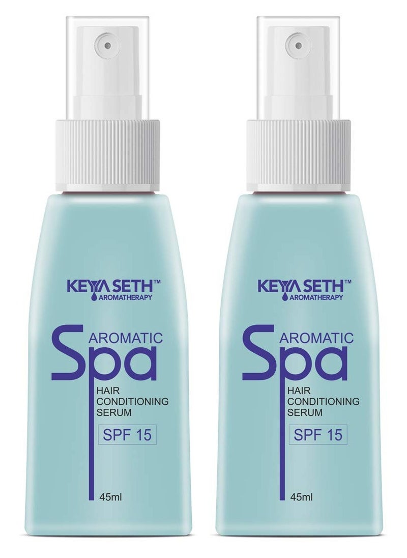 KEYA SETH AROMATHERAPY, DEVICE OF DROP KEYA SETH AROMATHERAPY, DEVICE OF DROP Aromatic Spa Hair Conditioning Serum With Spf 15 42Ml Pack Of 2  - Image 1